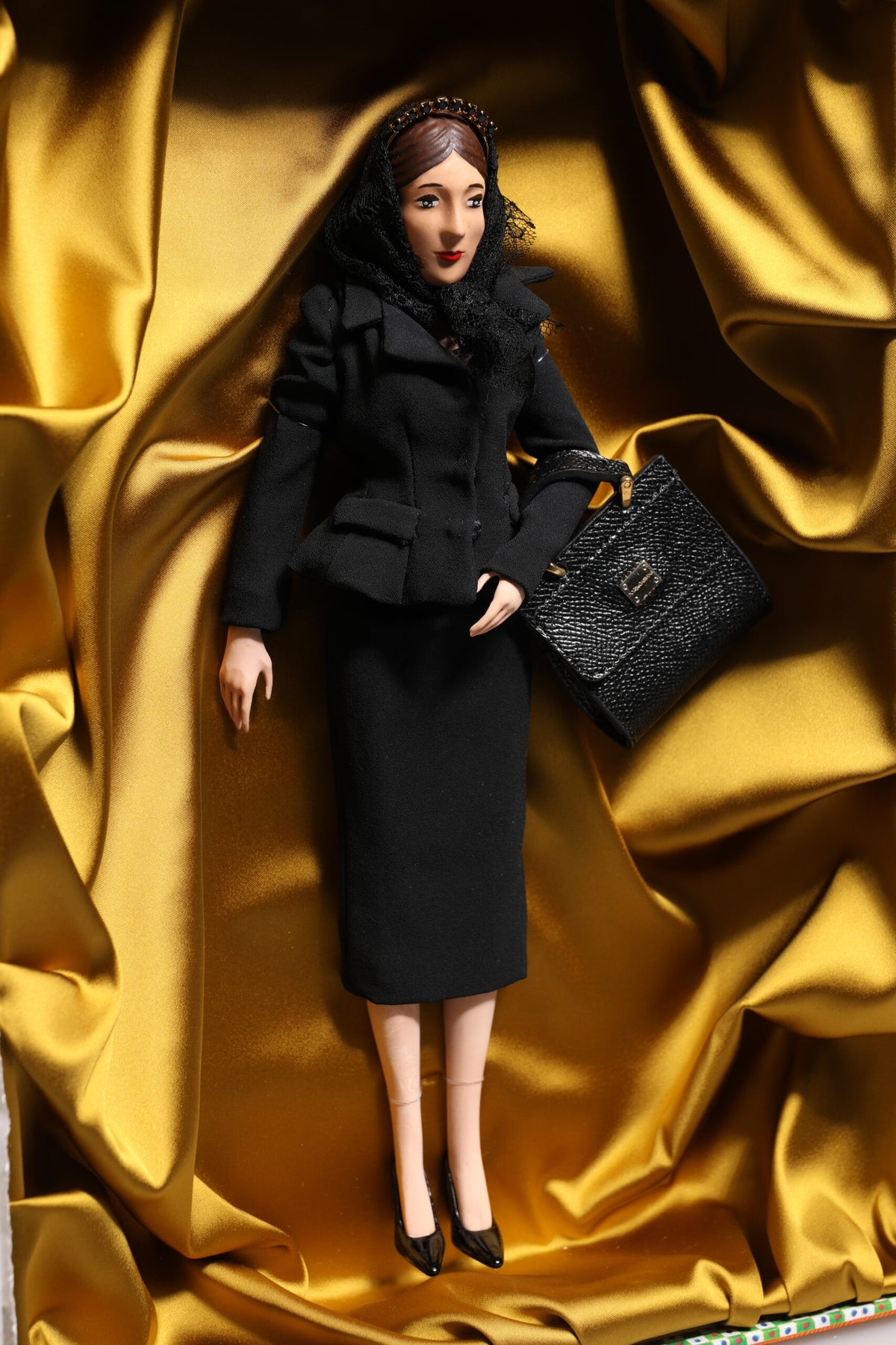 Dolce & Gabbana Black Dress Fashion Doll, Exquisite Artistry
