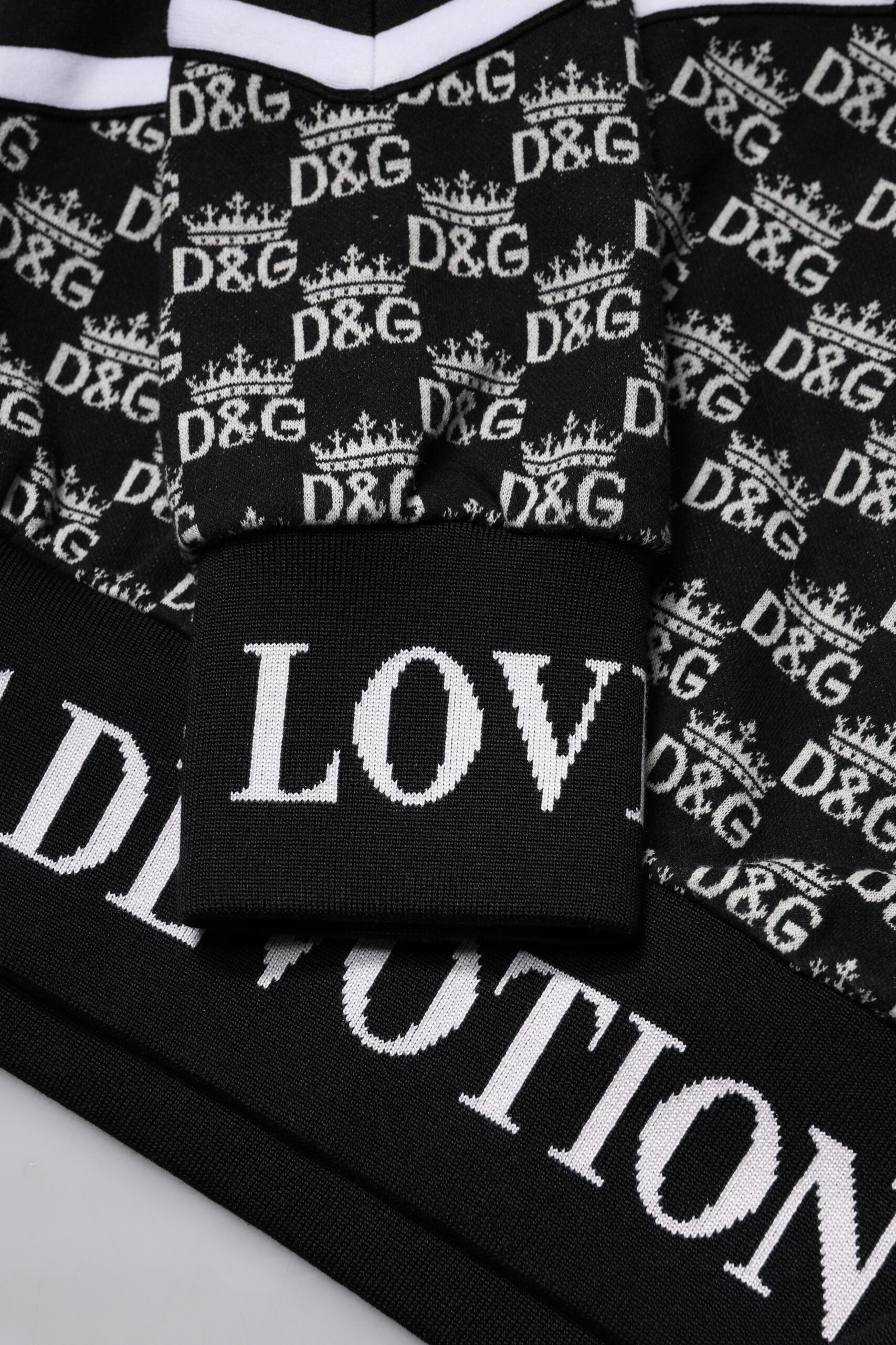 Dolce & Gabbana Multicolor Cotton Crew Neck Pullover Sweater