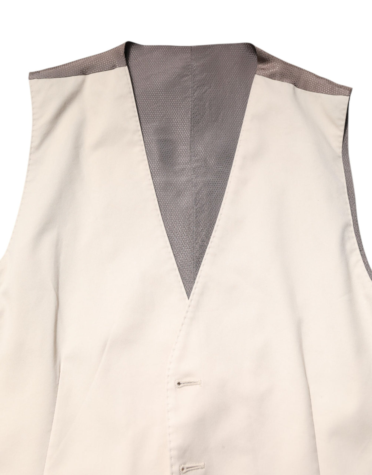 Elevate your elegance with the Dolce & Gabbana Beige Gray Dress Men Formal Waistcoat Vest, a masterpiece of Italian craftsmanship that embodies timeless sophistication and allure.