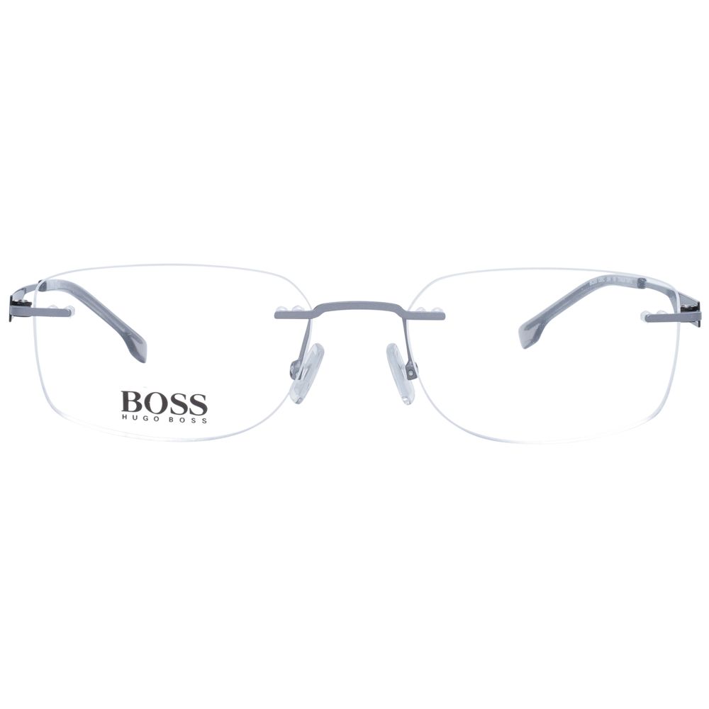 Hugo Boss Gray Men Optical Frames - DEA STILOSA MILANO