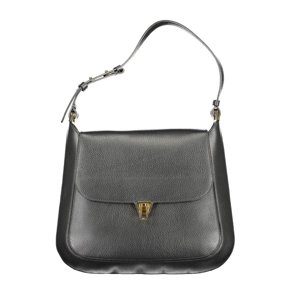 Coccinelle Black Leather Handbag - Artisanal Luxury Accessory