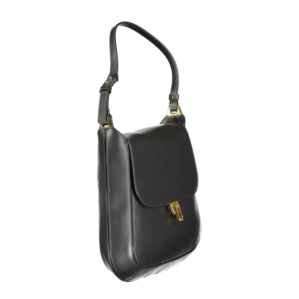 Coccinelle Black Leather Handbag - Artisanal Luxury Accessory