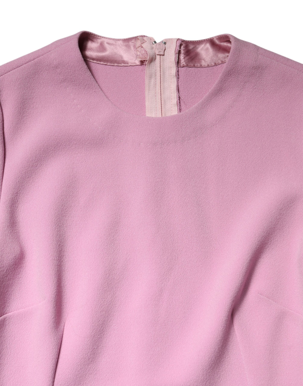 Experience the allure of the Dolce & Gabbana Pink Long Sleeves Sheath Mini Dress, a testament to exquisite craftsmanship and timeless elegance, perfect for the discerning fashionista.