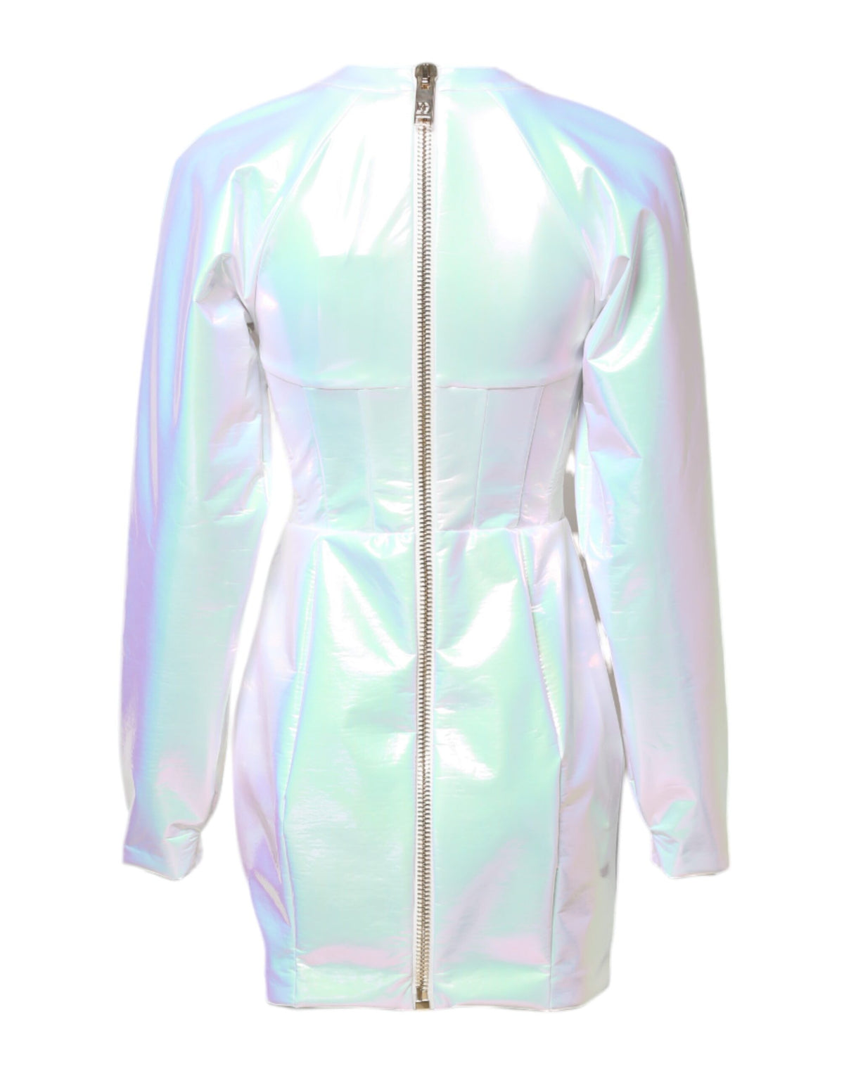 Indulge in the exquisite Dolce & Gabbana White Long Sleeves Bodycon Sheath Mini Dress, a luxurious blend of elegance and refined craftsmanship, perfect for captivating moments.