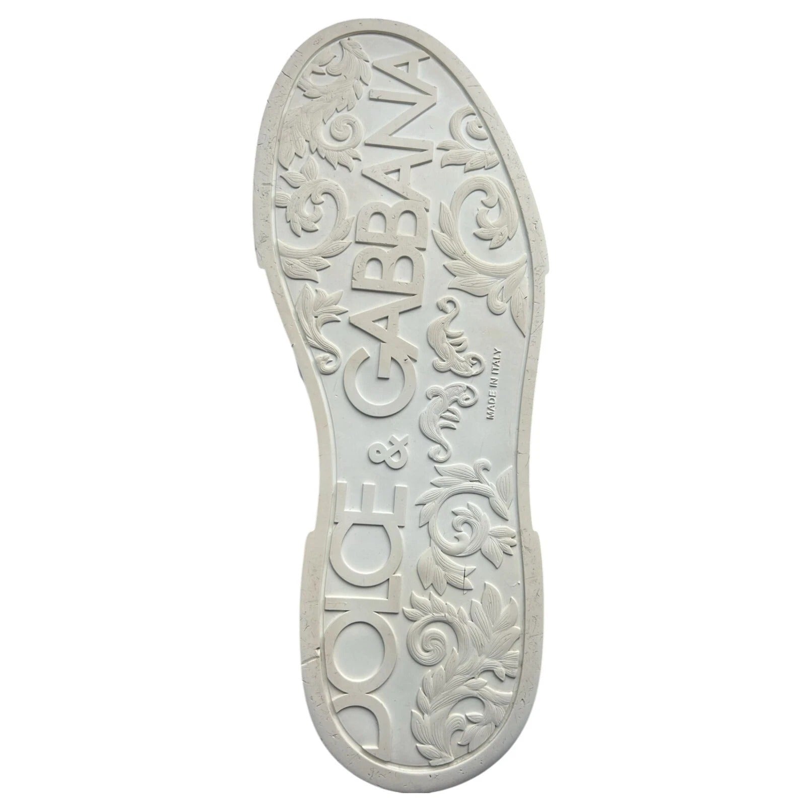 Dolce & Gabbana White Leather DG Logo Low Top Sneaker Shoes