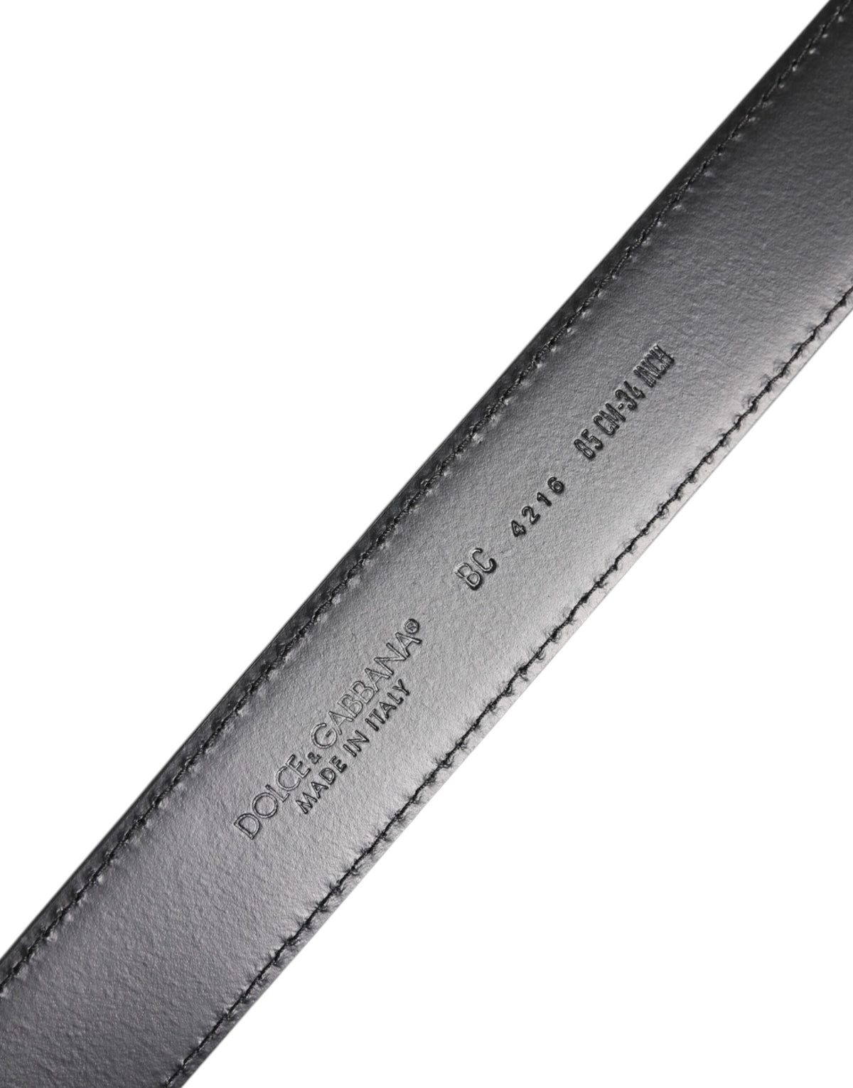 Dolce & Gabbana Calf Leather Belt – Timeless Luxury Accessory