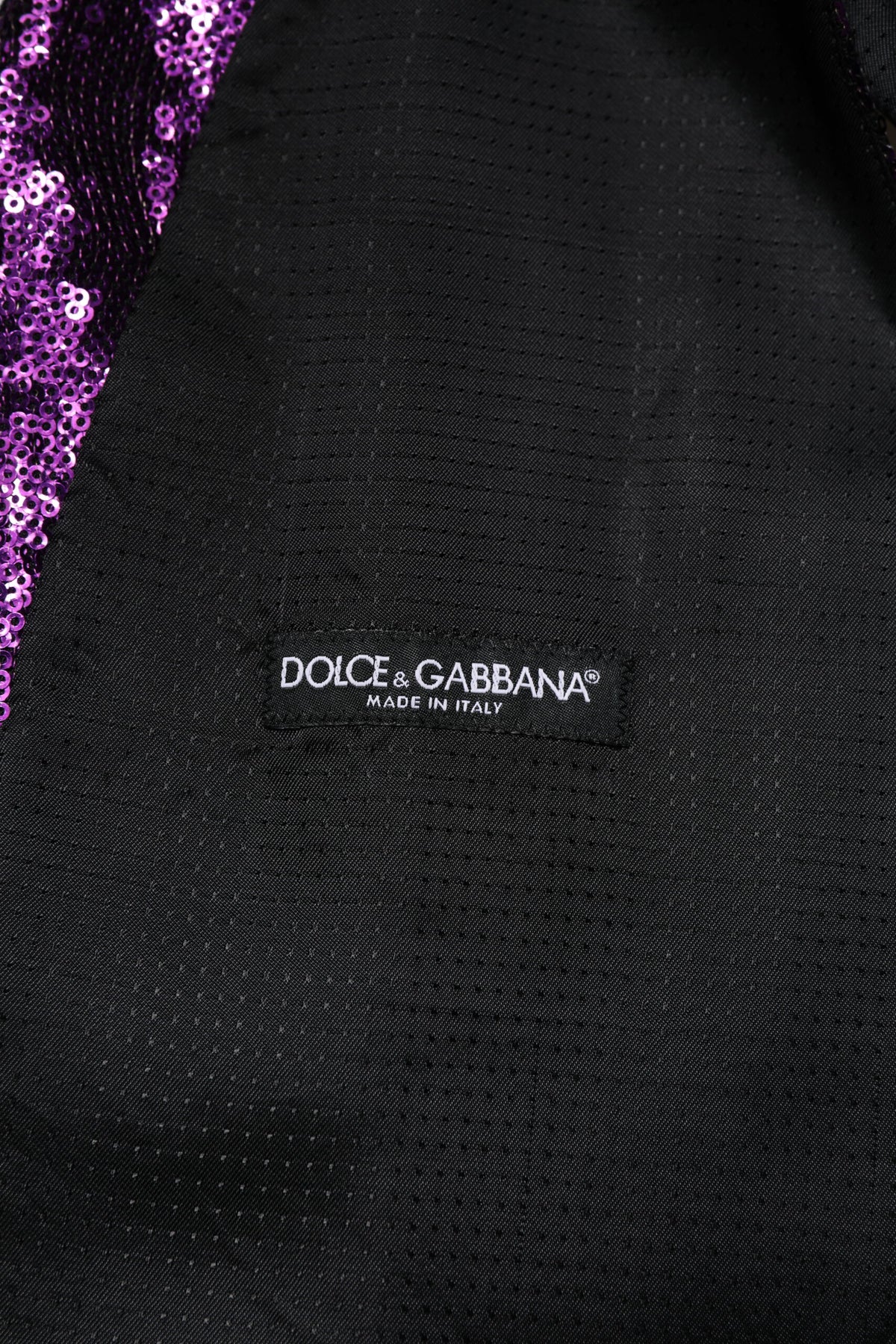 Elevate your elegance with the Dolce & Gabbana Purple Sequined Dress Waistcoat Vest, a masterpiece of Italian craftsmanship that embodies luxury and allure for every occasion.