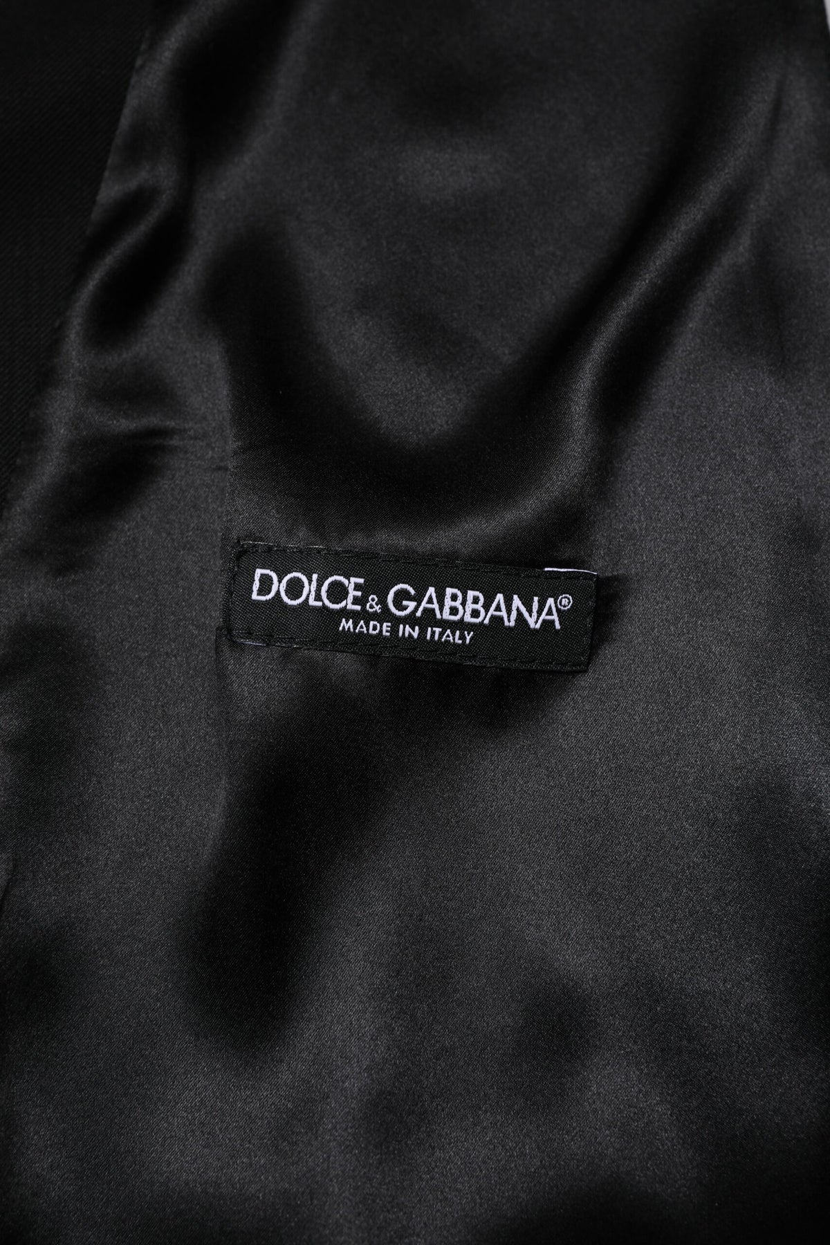 Dolce & Gabbana Black Wool Dress Waistcoat Vest - Timeless Elegance