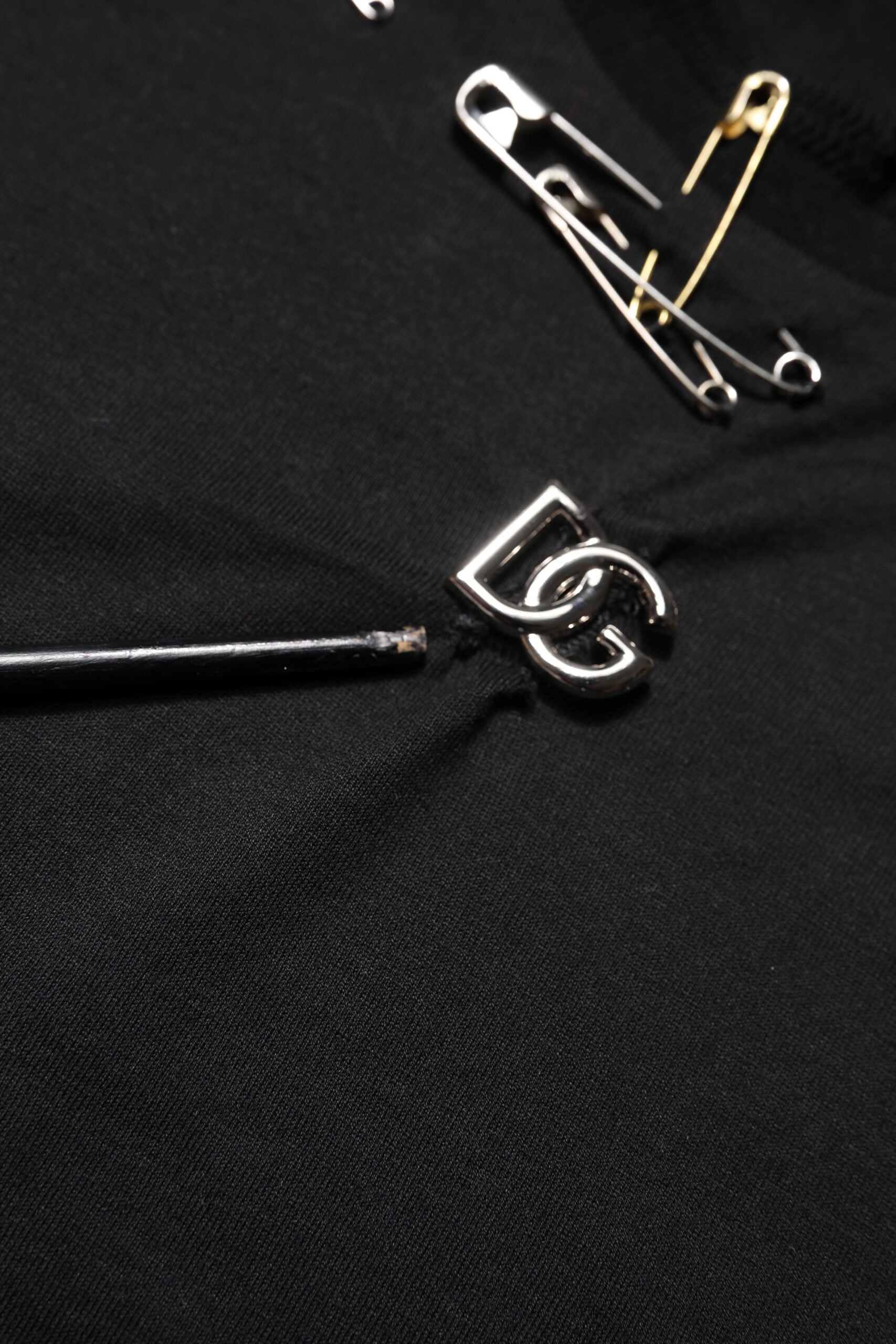 Dolce & Gabbana Black Logo Embellish Short Sleeves T-shirt