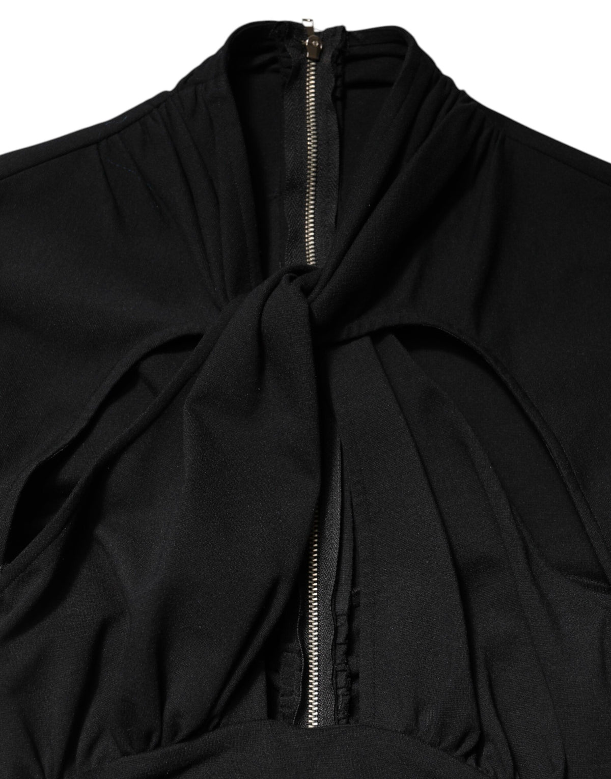 Indulge in the exquisite allure of the Dolce & Gabbana Black Long Sleeves Sheath Midi Dress, where luxurious materials and impeccable craftsmanship redefine elegance for every sophisticated occasion.