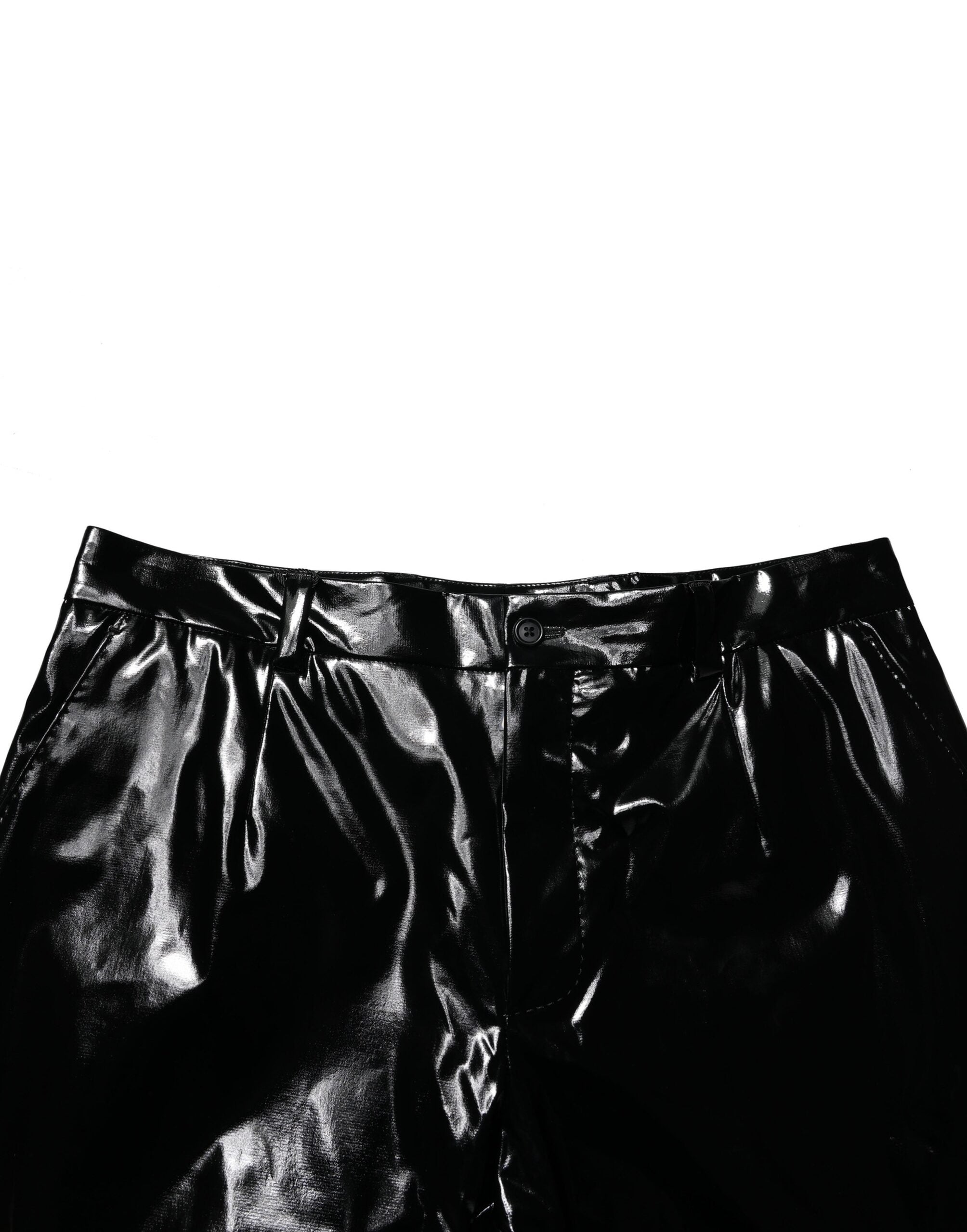 Dolce & Gabbana Black Nylon Straight Men Pants