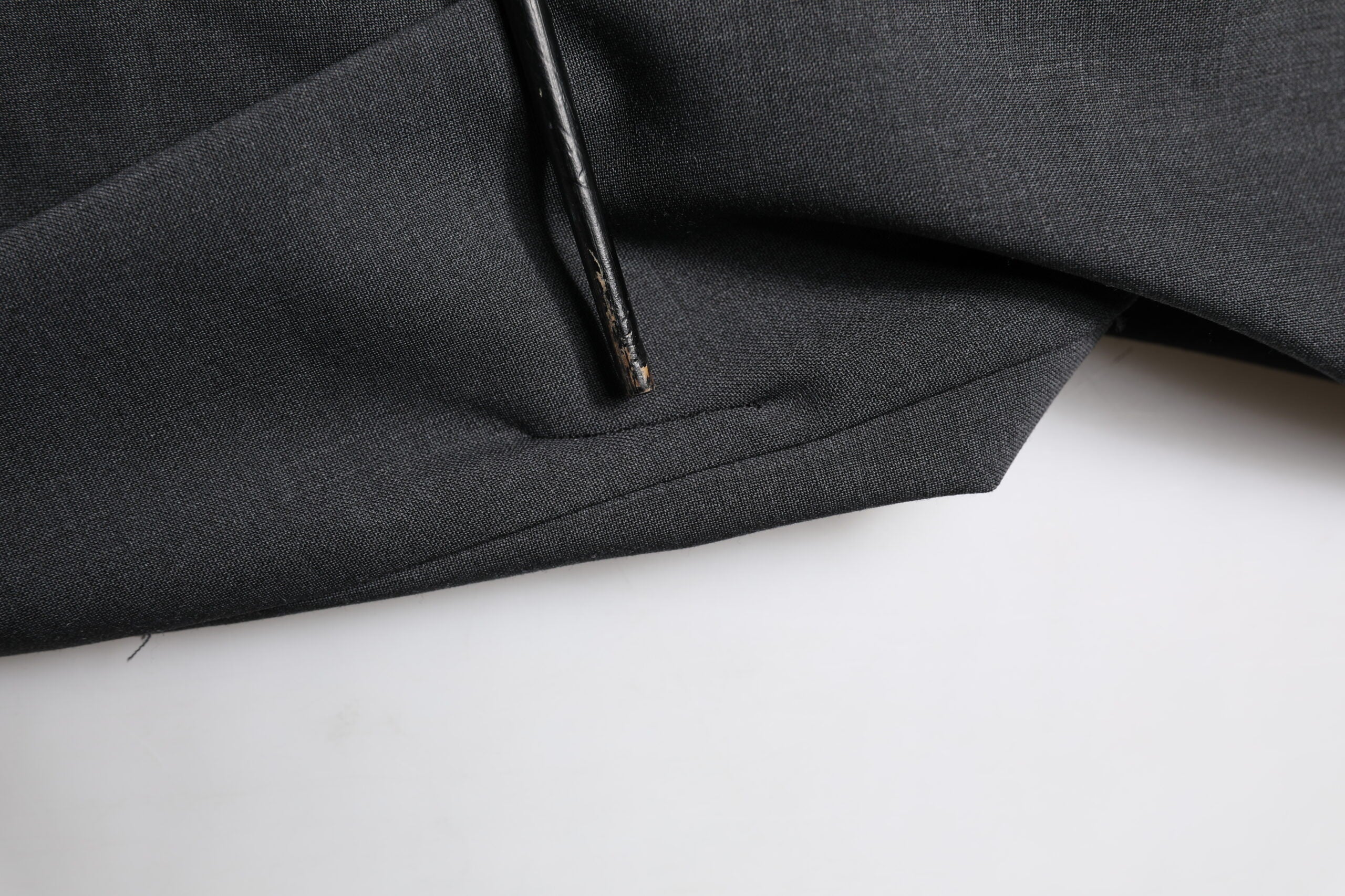 Dolce & Gabbana Black Wool Dress Slim Formal Pants