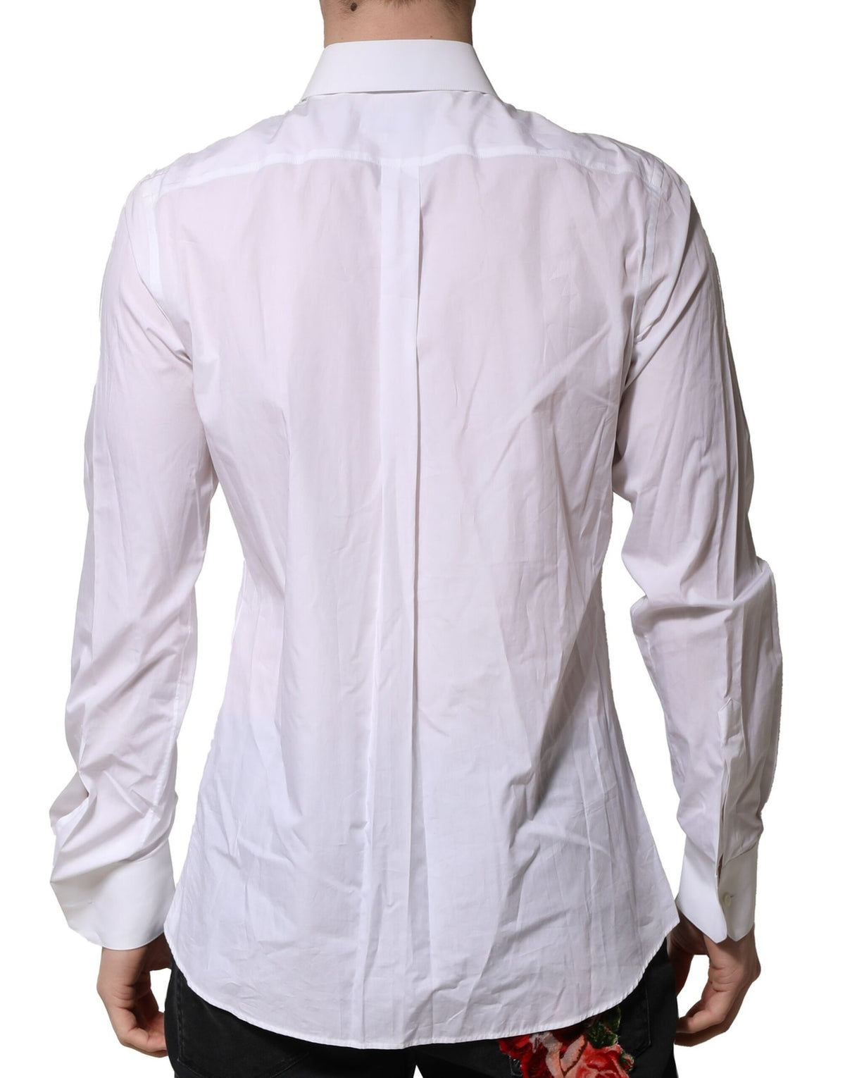 Dolce & Gabbana White MARTINI Long Sleeves Shirt, Exquisite Luxury