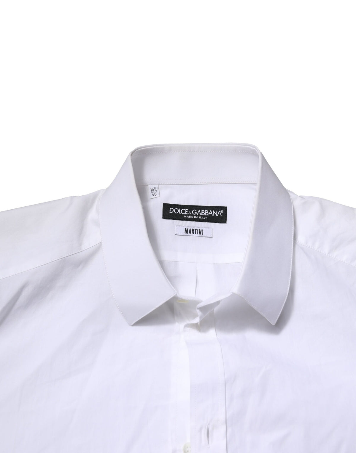Dolce & Gabbana White MARTINI Long Sleeves Shirt, Exquisite Luxury