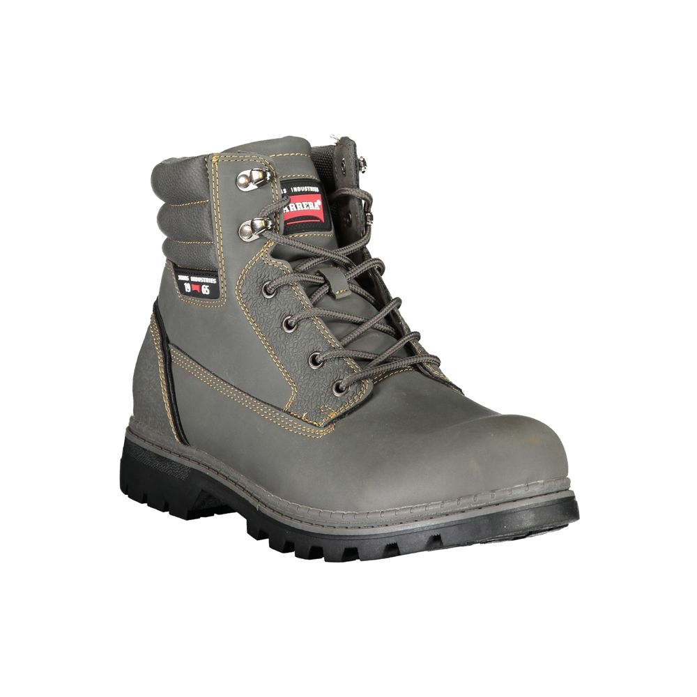 Carrera Grigio Poliuretano Men Ankle Boot - Artisanal Luxury