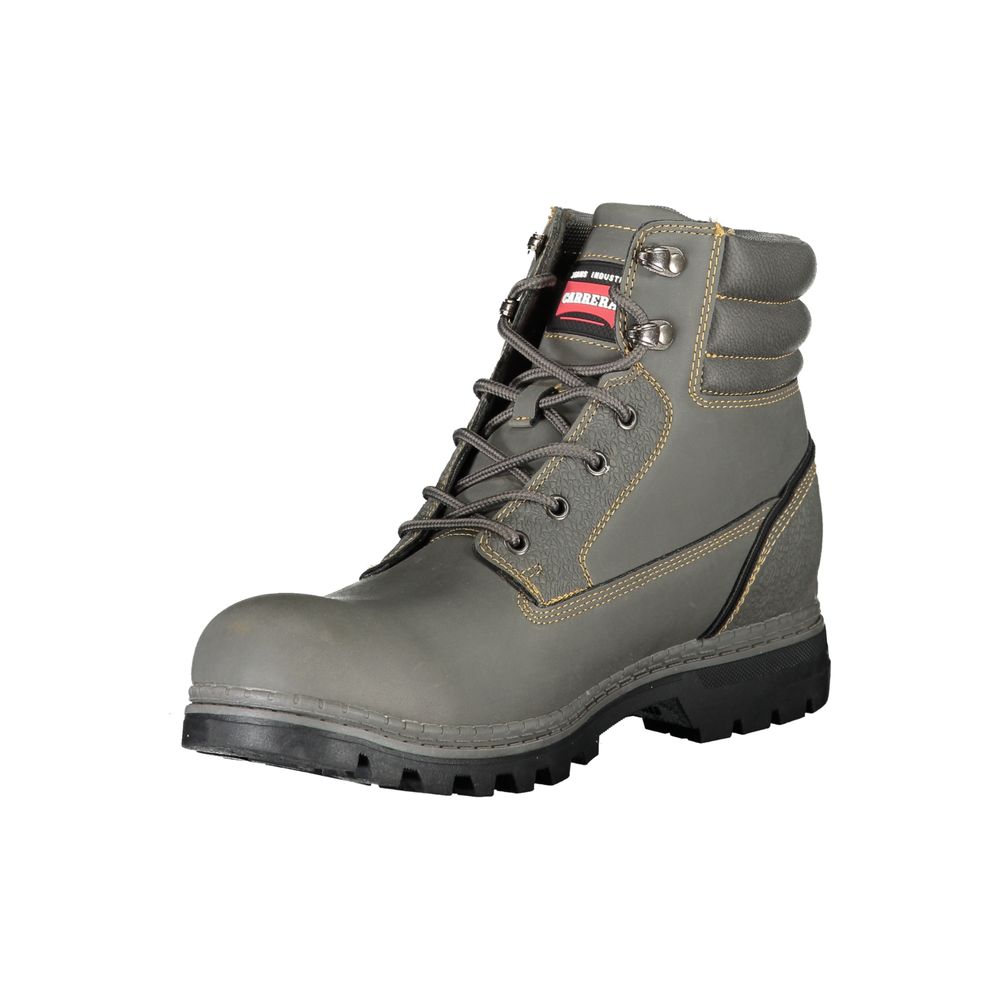Carrera Grigio Poliuretano Ankle Boot - Artisanal Luxury Footwear