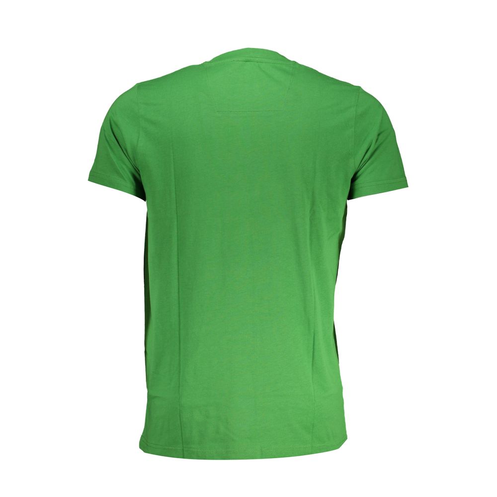 Discover the Cavalli Class Verde Cotton Men T-Shirt, a luxurious blend of 100% pure cotton, elevating your style with sophistication and timeless elegance.