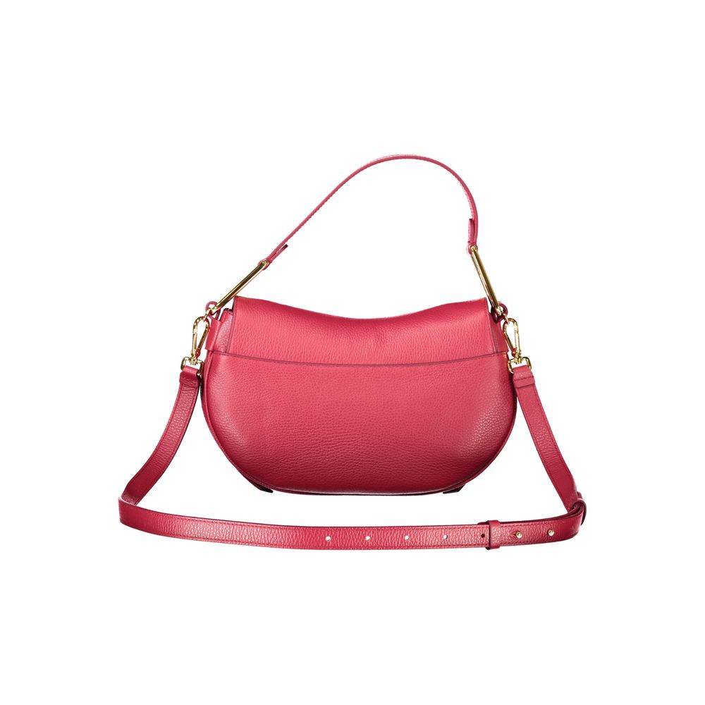 Discover the Coccinelle Rosso Leather Women Handbag, a masterpiece of Italian craftsmanship in luxurious Pelle leather, embodying elegance and sophistication for every occasion.