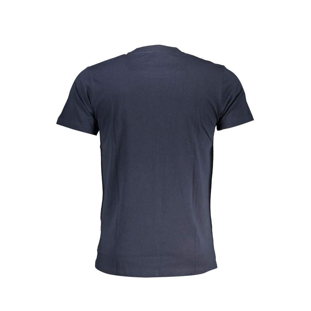 Elevate your wardrobe with the Cavalli Class Blu Cotton Men T-Shirt, crafted from luxurious 100% Cotone, embodying urban sophistication and timeless elegance.