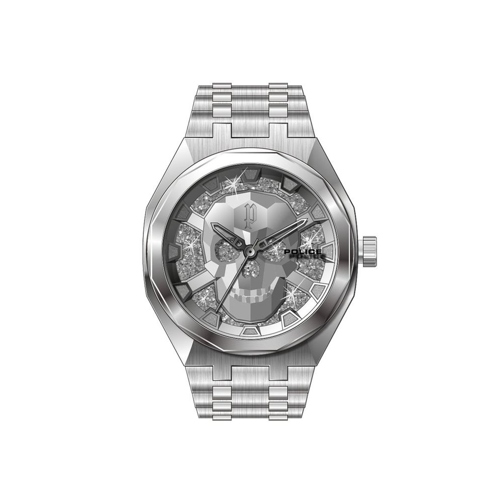 Police Silver Stainless Steel Dress Watch - Timeless Luxury