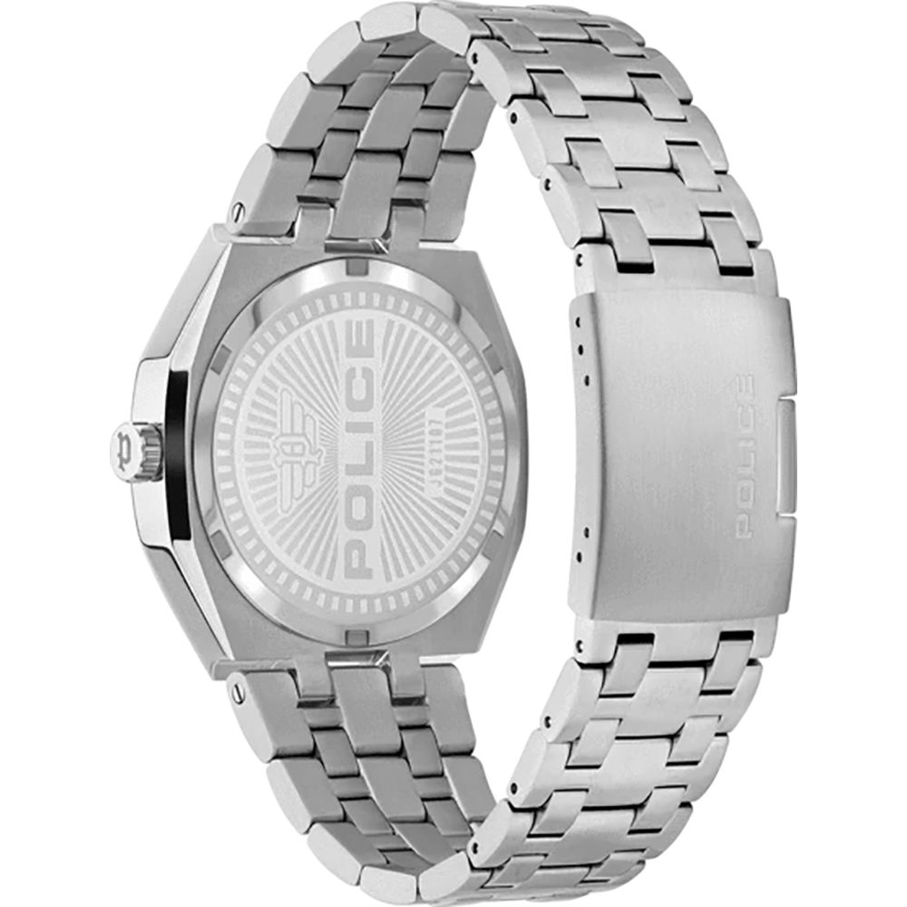 Police Silver Stainless Steel Dress Watch – Timeless Luxury Elegance
