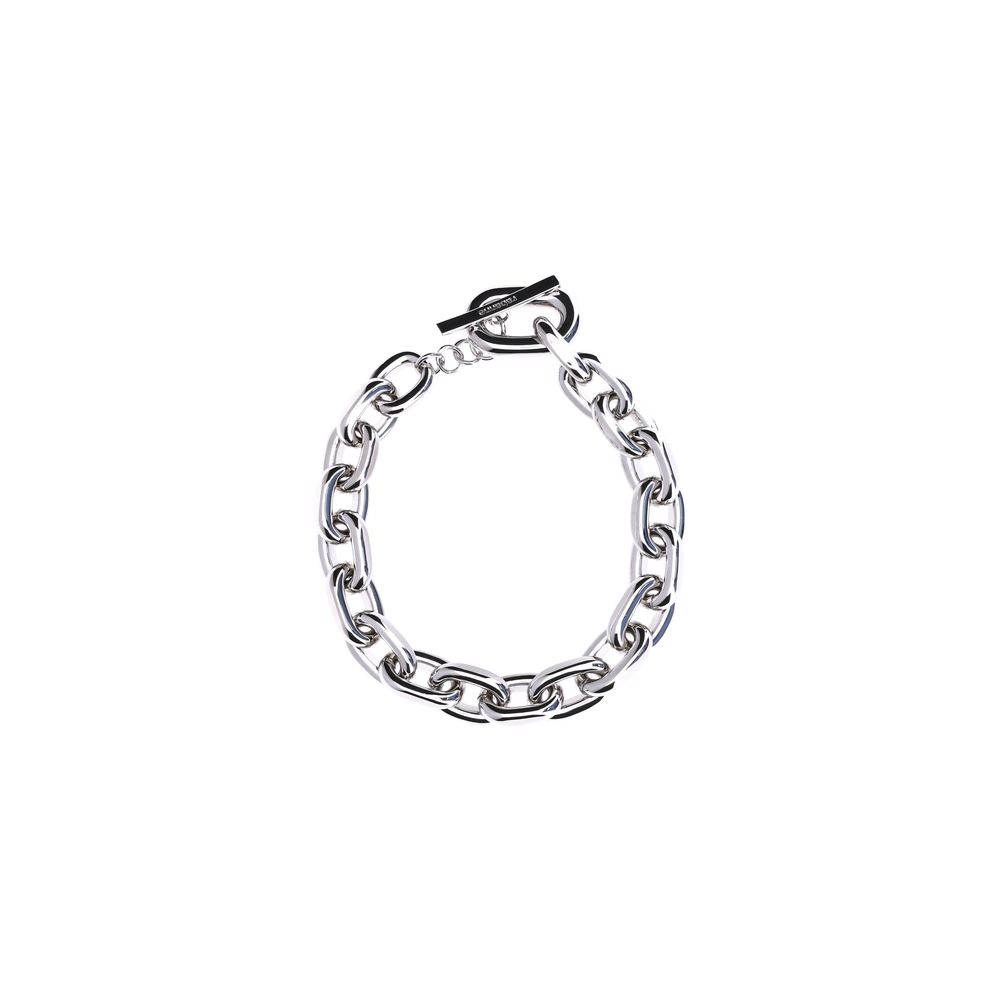 Discover the Rabanne Silver Aluminum Necklace, a masterpiece of modern artistry and timeless elegance, perfect for expressing your sophisticated allure.