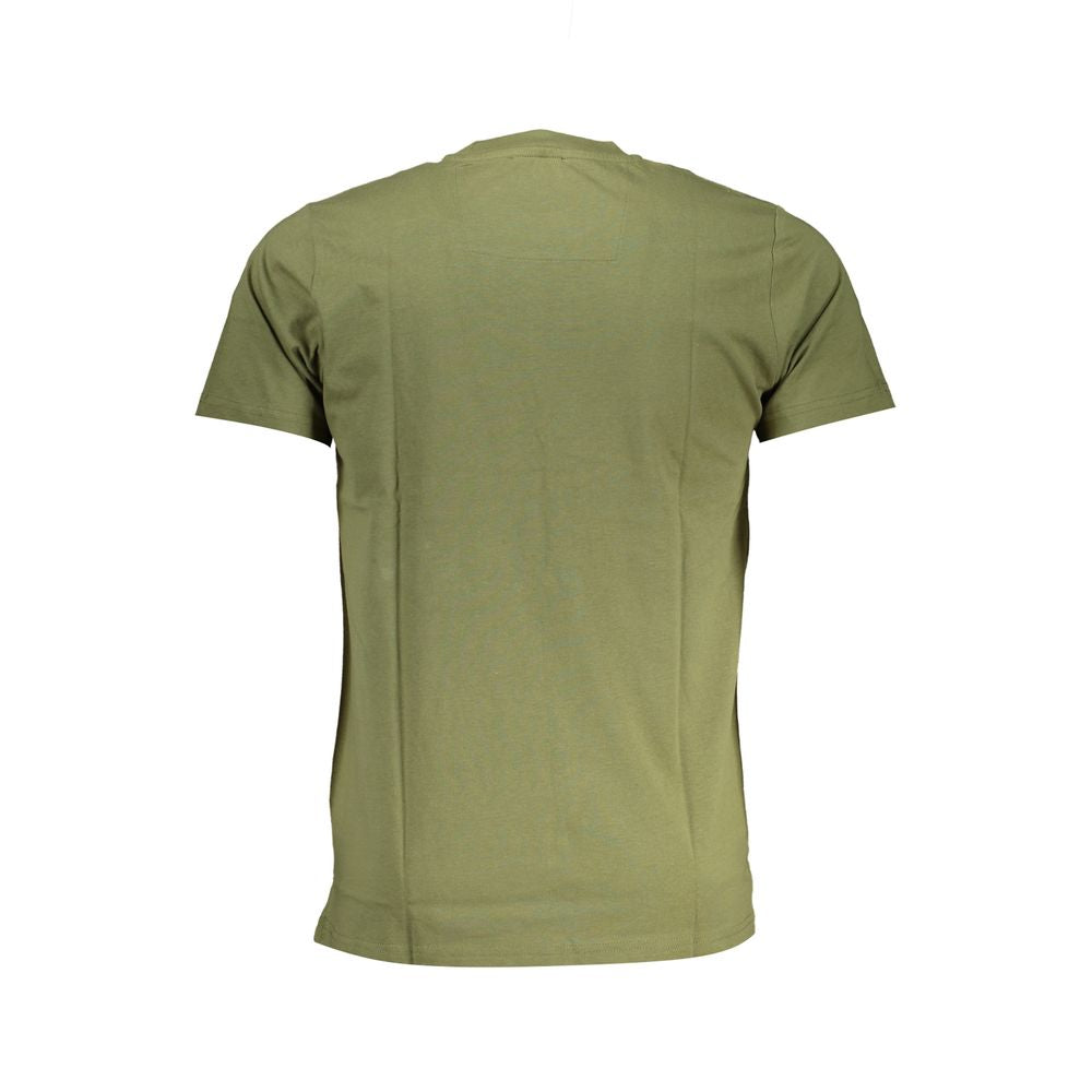 Elevate your style with the Cavalli Class Verde Cotton Men T-Shirt, a masterpiece of 100% cotton craftsmanship that embodies modern luxury and sophistication.
