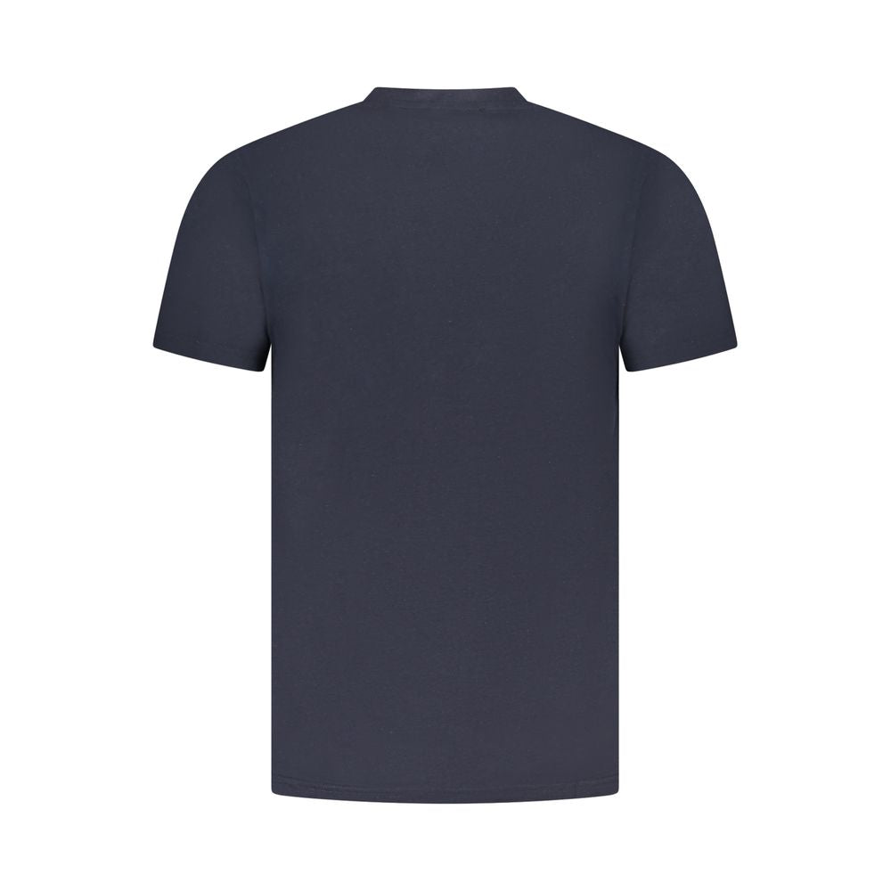 Elevate your wardrobe with the CAVALLI CLASS Blue Cotton Men T-Shirt, a luxurious blend of 100% Cotone, embodying refined craftsmanship and contemporary chic for discerning tastes.
