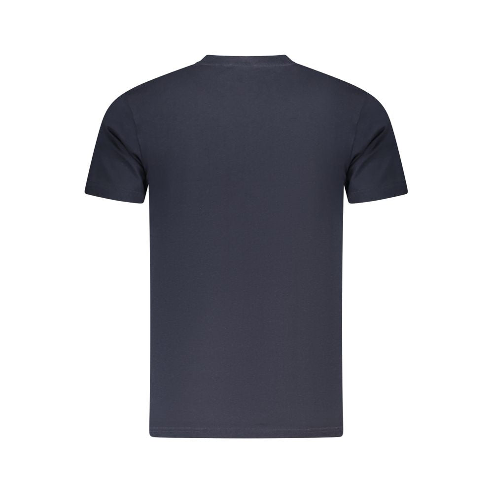 Discover the Cavalli Class Blue Cotton Men T-Shirt, a luxurious blend of 100% cotton and sophisticated design, perfect for elevating your style with timeless elegance.
