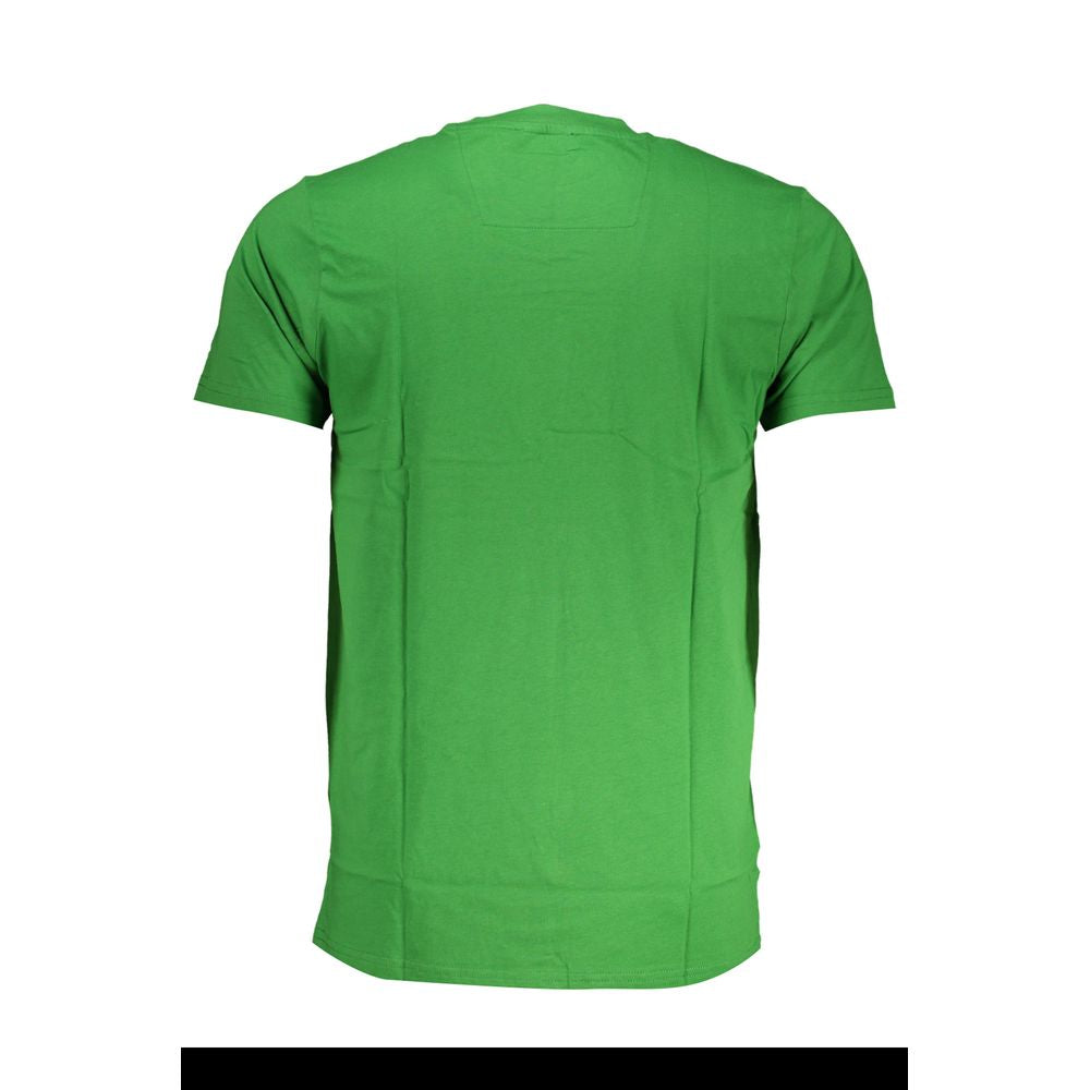 Discover the Cavalli Class Verde Cotton Men T-Shirt, a luxurious blend of 100% cotton and modern sophistication, perfect for the discerning individual seeking elegance.