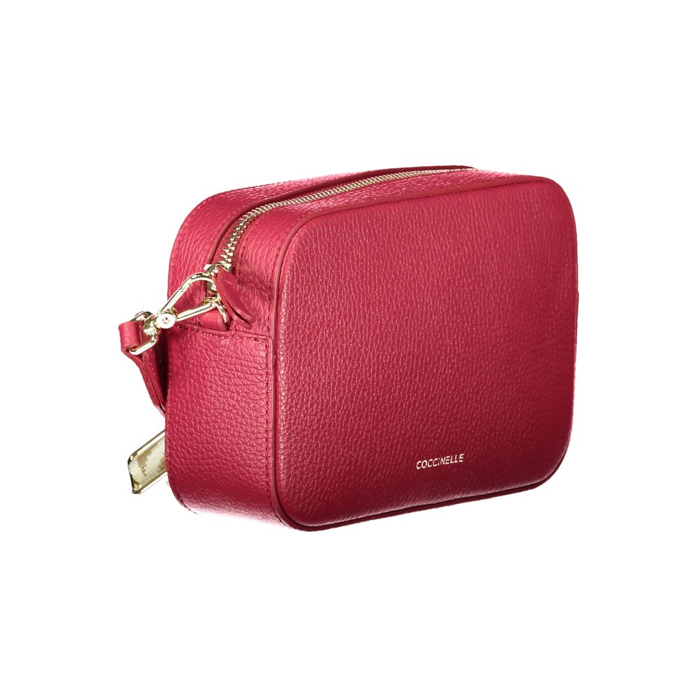 Coccinelle Rosso Leather Handbag - Timeless Luxury Redefined