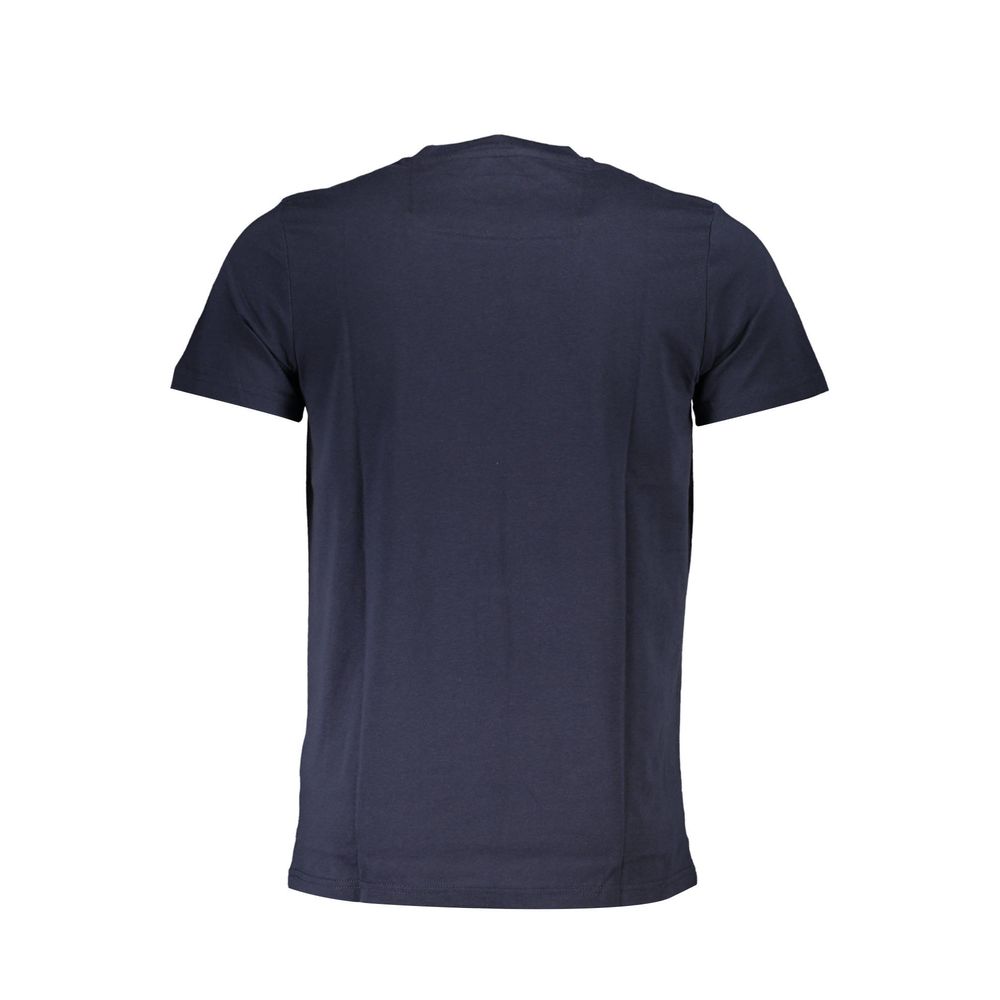 Elevate your wardrobe with the CAVALLI CLASS Blue Cotton Men's T-Shirt, a masterpiece of premium cotton that embodies modern sophistication and effortless luxury.