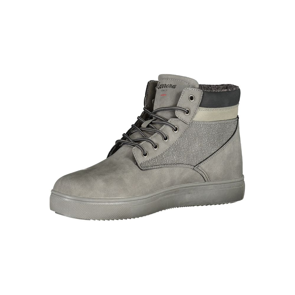 Carrera Grigio Poliuretano Men Ankle Boot - Artisanal Luxury