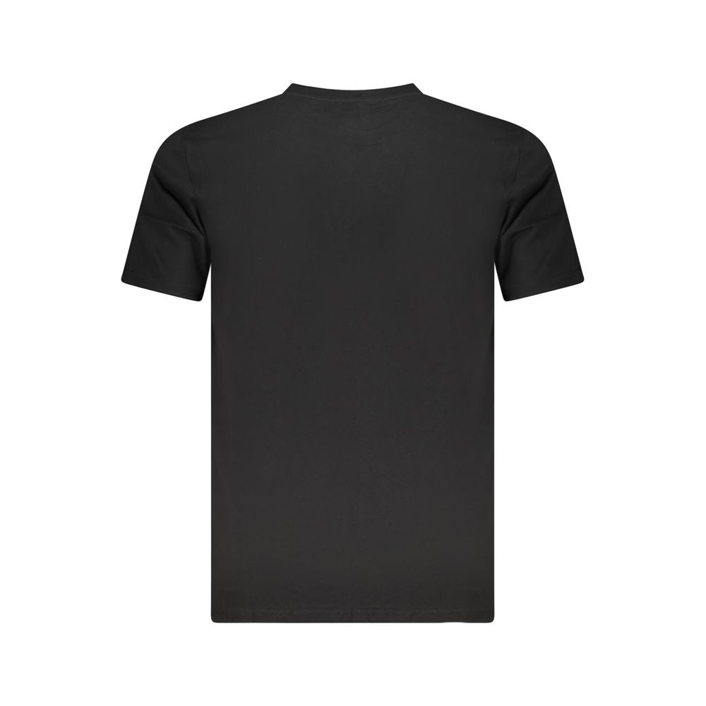 Indulge in the Cavalli Class Black Cotton Men T-Shirt, a masterpiece of luxurious cotton, embodying timeless elegance and modern sophistication for the discerning individual.