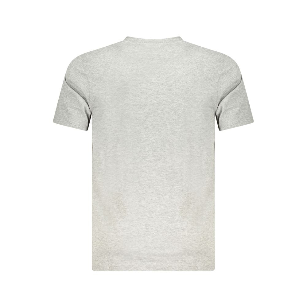 Elevate your wardrobe with the Cavalli Class Grigio Cotton Men T-Shirt, a luxurious blend of 100% Cotone that embodies modern sophistication and timeless elegance.