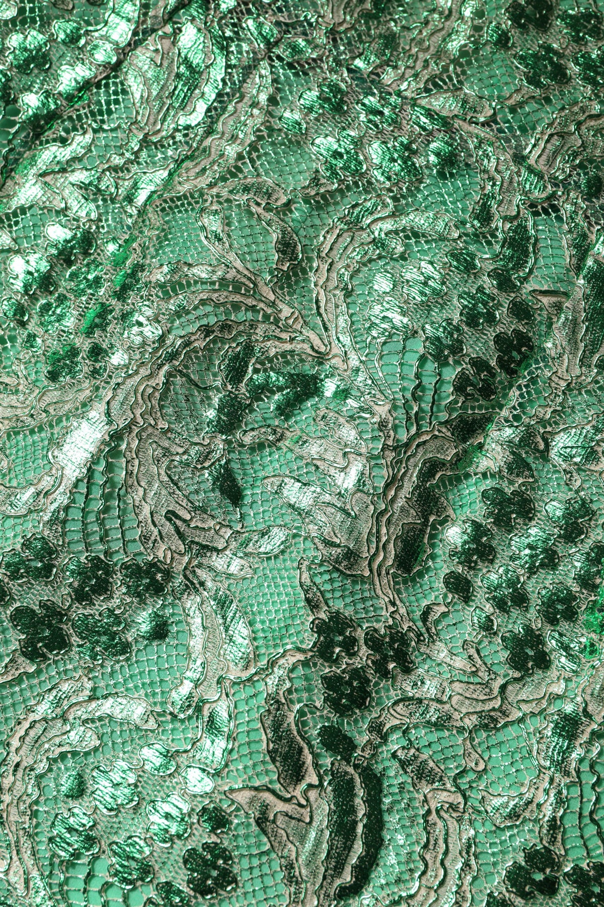 Indulge in the exquisite Dolce & Gabbana Green Cotton Floral Lace Sheath Midi Dress, a masterpiece of Italian craftsmanship that embodies refined elegance and timeless allure.