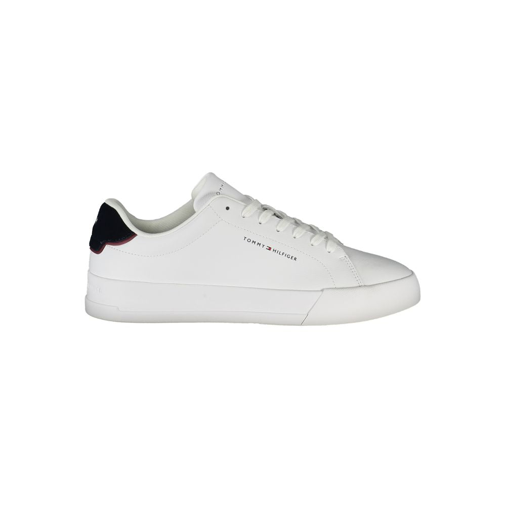 Tommy Hilfiger White Polyester Athletic Sneakers