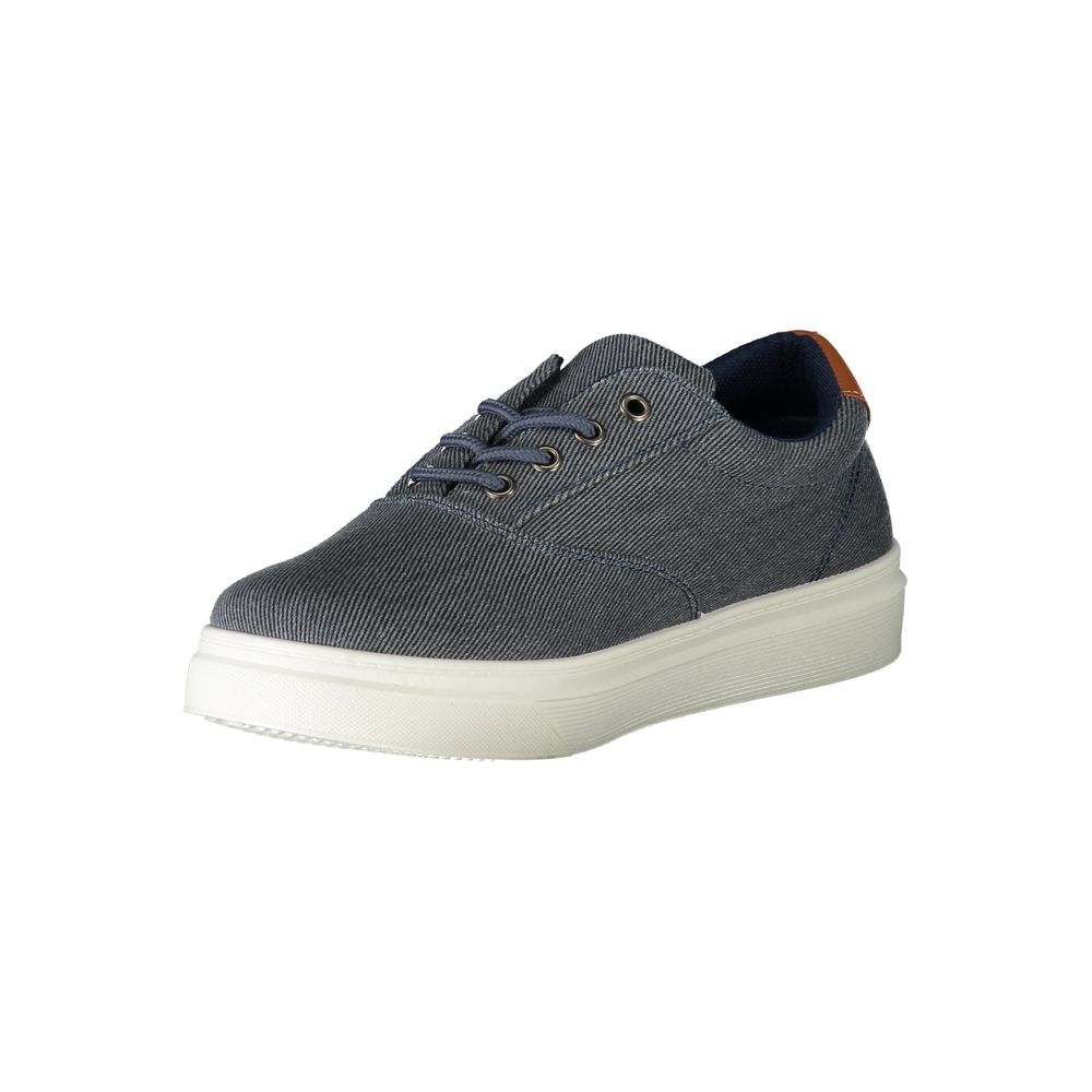 Carrera Blue Polyurethane Men Sneaker – Artisanal Luxury Footwear