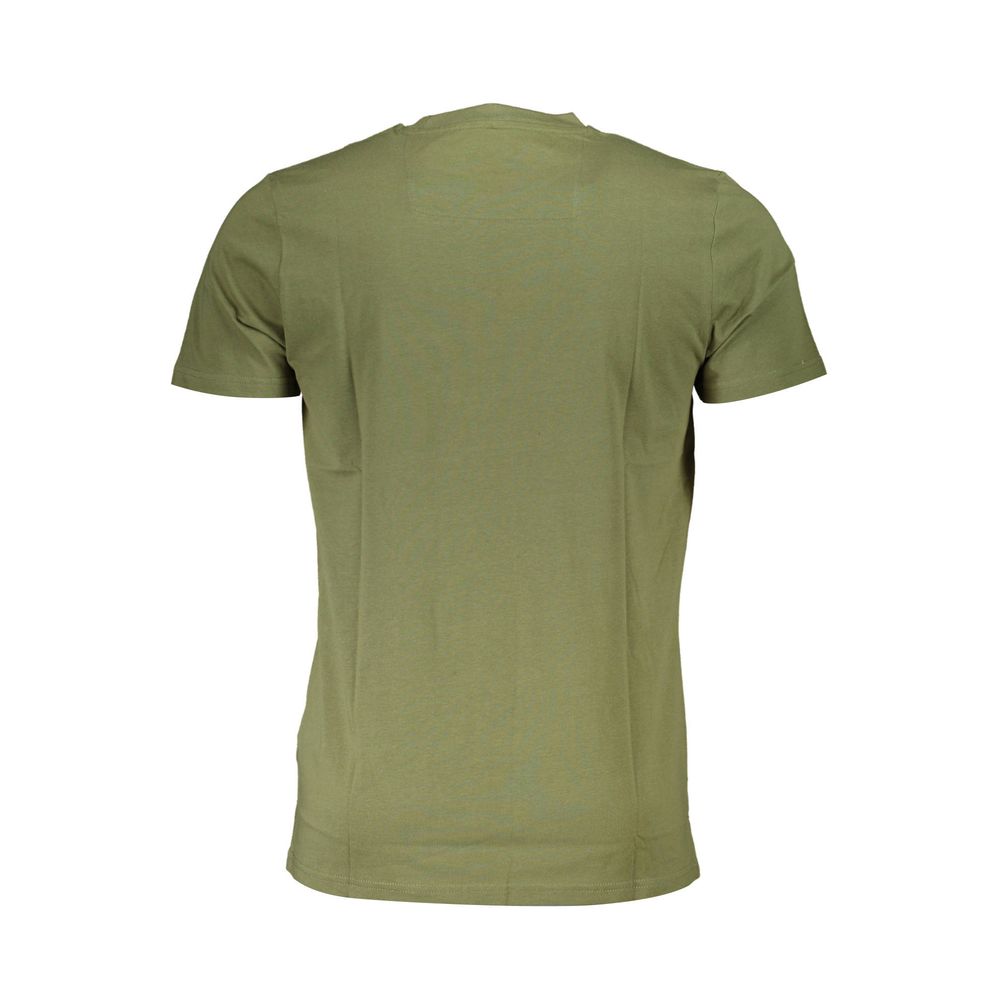 Elevate your style with the Cavalli Class Verde Cotton Mens T-Shirt, a luxurious blend of Italian craftsmanship and vibrant elegance, perfect for any occasion.
