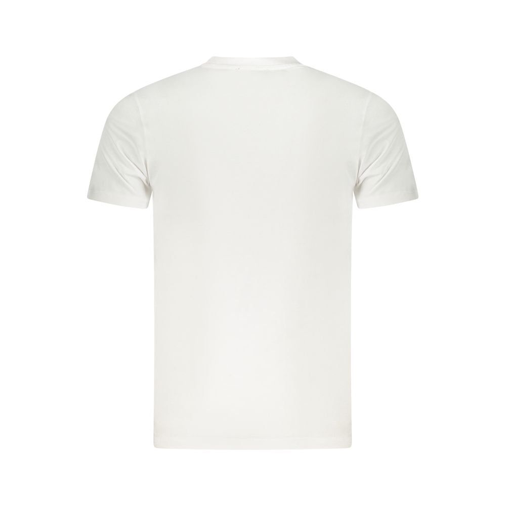 Indulge in the exquisite Cavalli Class White Cotton T-Shirt, crafted from soft cotton for unparalleled comfort and sophisticated style, perfect for any discerning wardrobe.