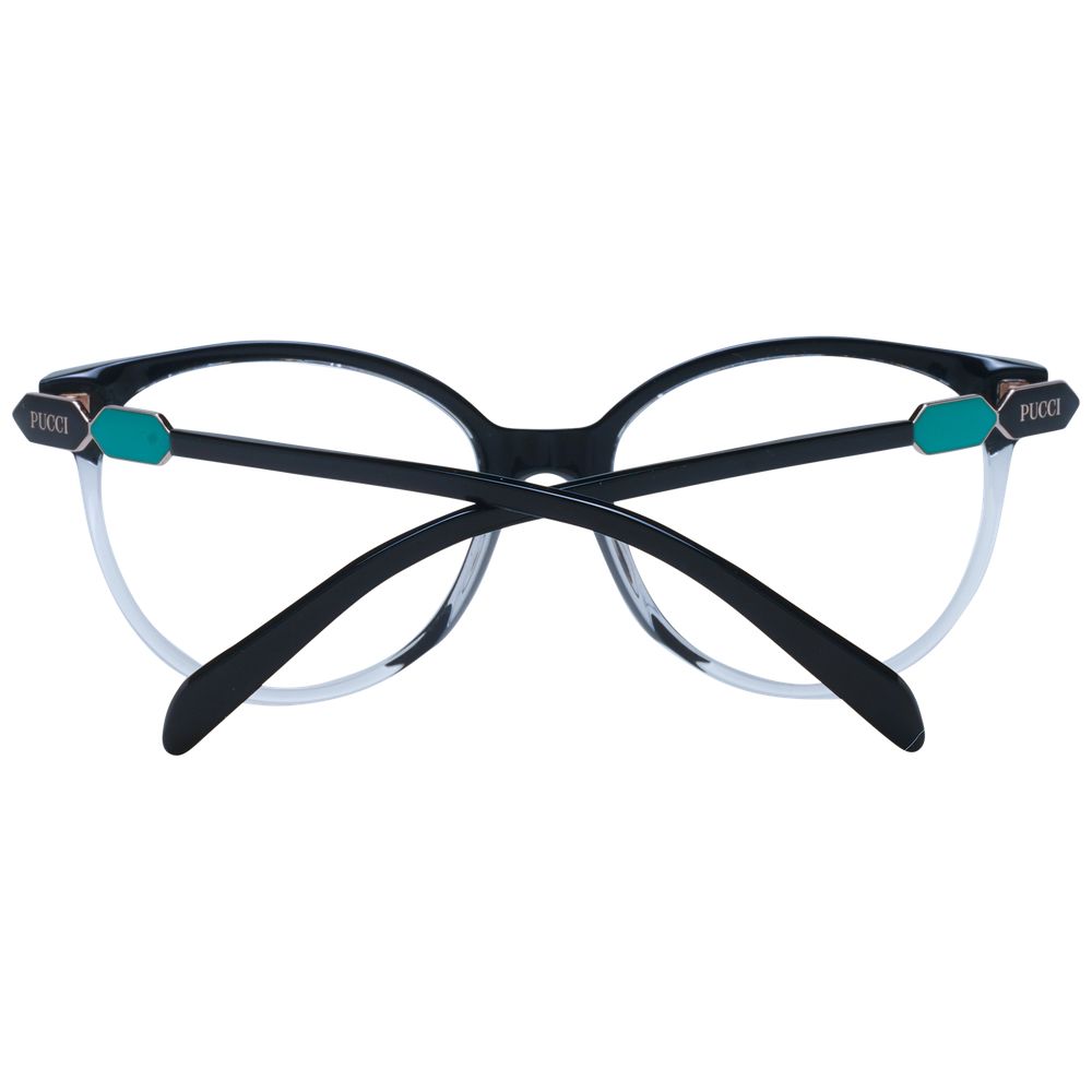Discover the Emilio Pucci Black Plastic Glasses, a fusion of exquisite craftsmanship and timeless elegance, designed for those who embody sophistication and allure.