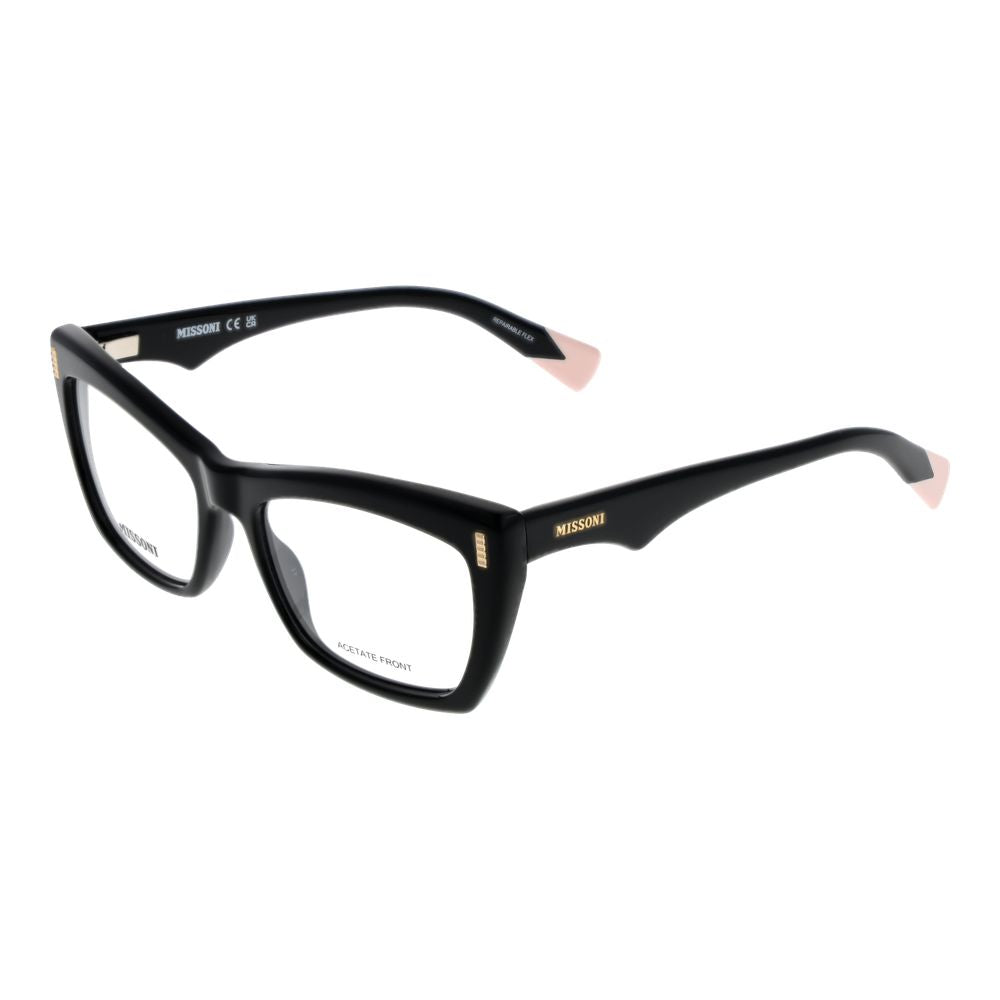 Indulge in the Missoni Black Acetate Glasses, where timeless elegance meets premium craftsmanship, enhancing allure for the sophisticated individual.