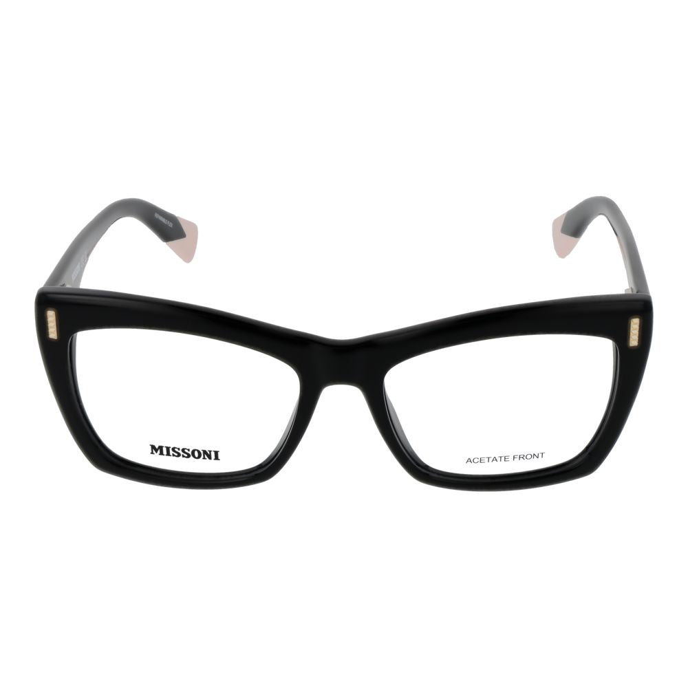 Experience the allure of Missoni Black Acetate Glasses, where timeless elegance meets premium craftsmanship, elevating your sophisticated style for every occasion.