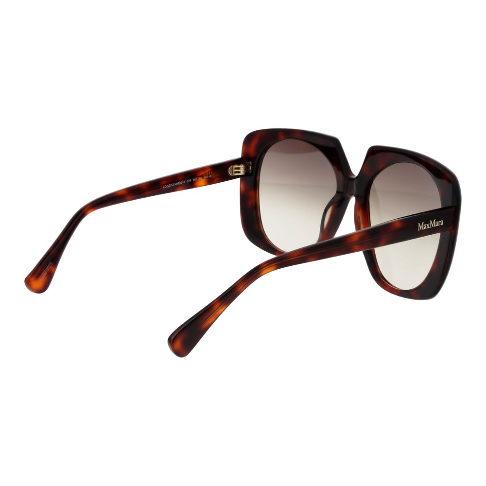 Experience the allure of Max Mara Brown Acetate Sunglasses, where exquisite craftsmanship meets timeless elegance, perfect for sunlit adventures and sophisticated outings.