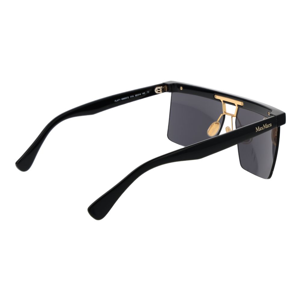 Discover the Max Mara Black Stainless Steel Sunglasses, a symbol of refined elegance and modern sophistication, perfect for those who embrace luxury and allure.