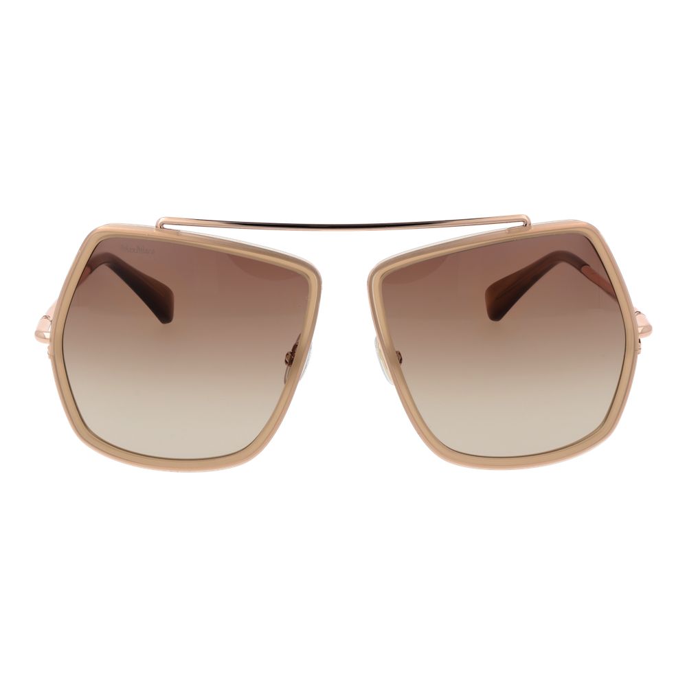 Max Mara Beige Metal Sunglasses - Exquisite Luxury Redefined
