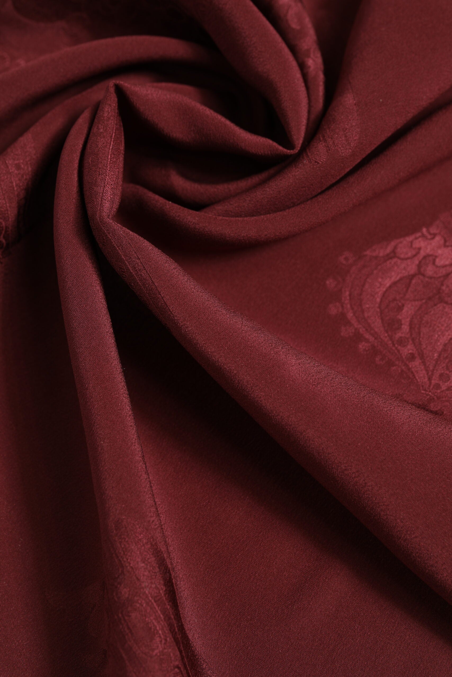 Dolce & Gabbana Maroon Silk Crown Foulard Scarf - Luxurious Elegance