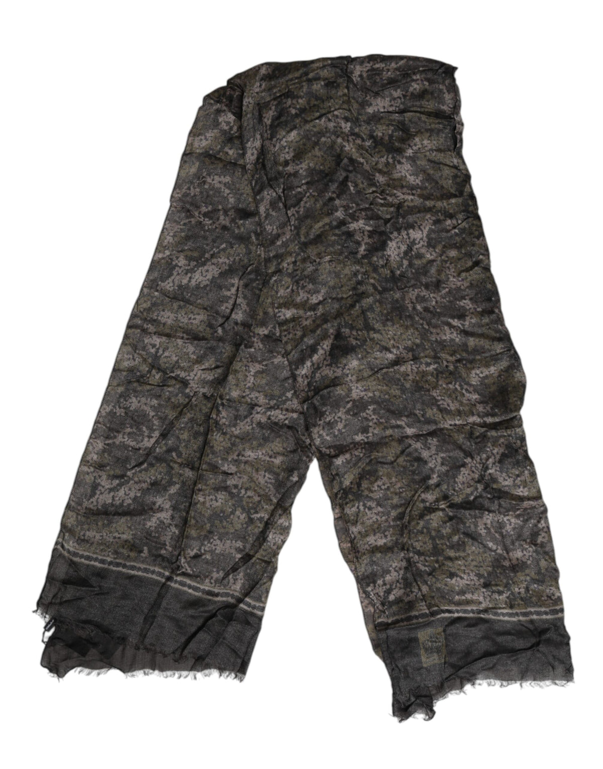 Dolce & Gabbana Camouflage Neck Warmer Wrap Foulard Scarf Luxury