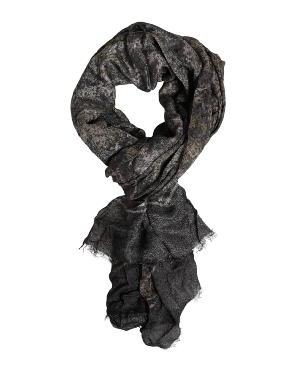 Dolce & Gabbana Camouflage Neck Warmer Scarf - Luxurious Modal Cashmere