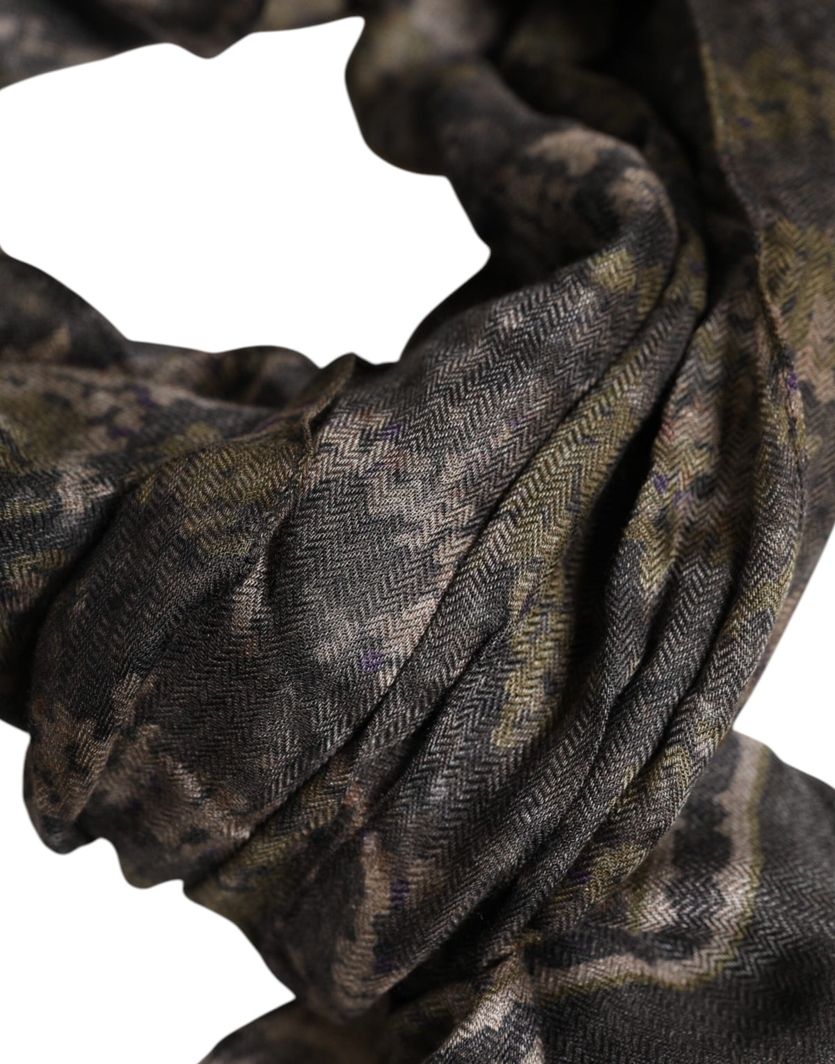 Dolce & Gabbana Camouflage Neck Warmer Wrap Scarf Couture